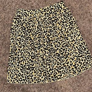 J.Crew Midi Leopard Skirt